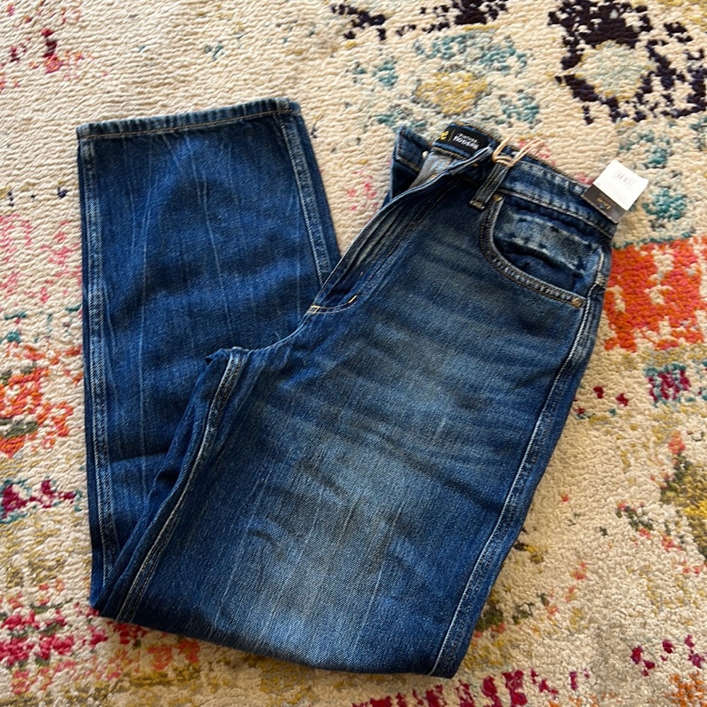 NWT High Rise Relaxed Stovepipe jeans 28 LEE
